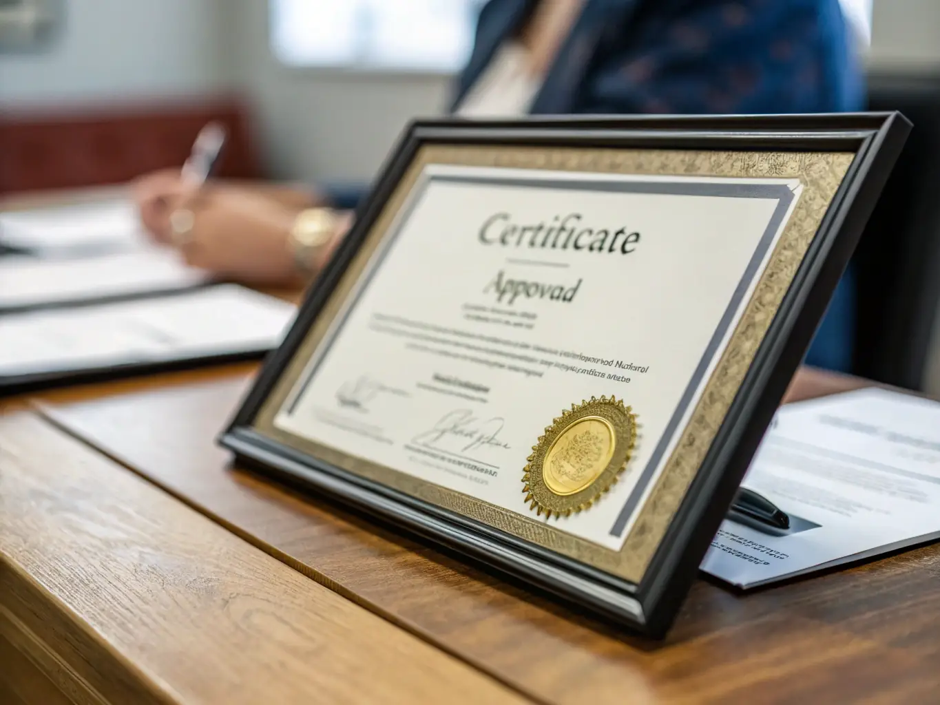 A certificate of sustainable forest management, ensuring responsible sourcing of wood resources.