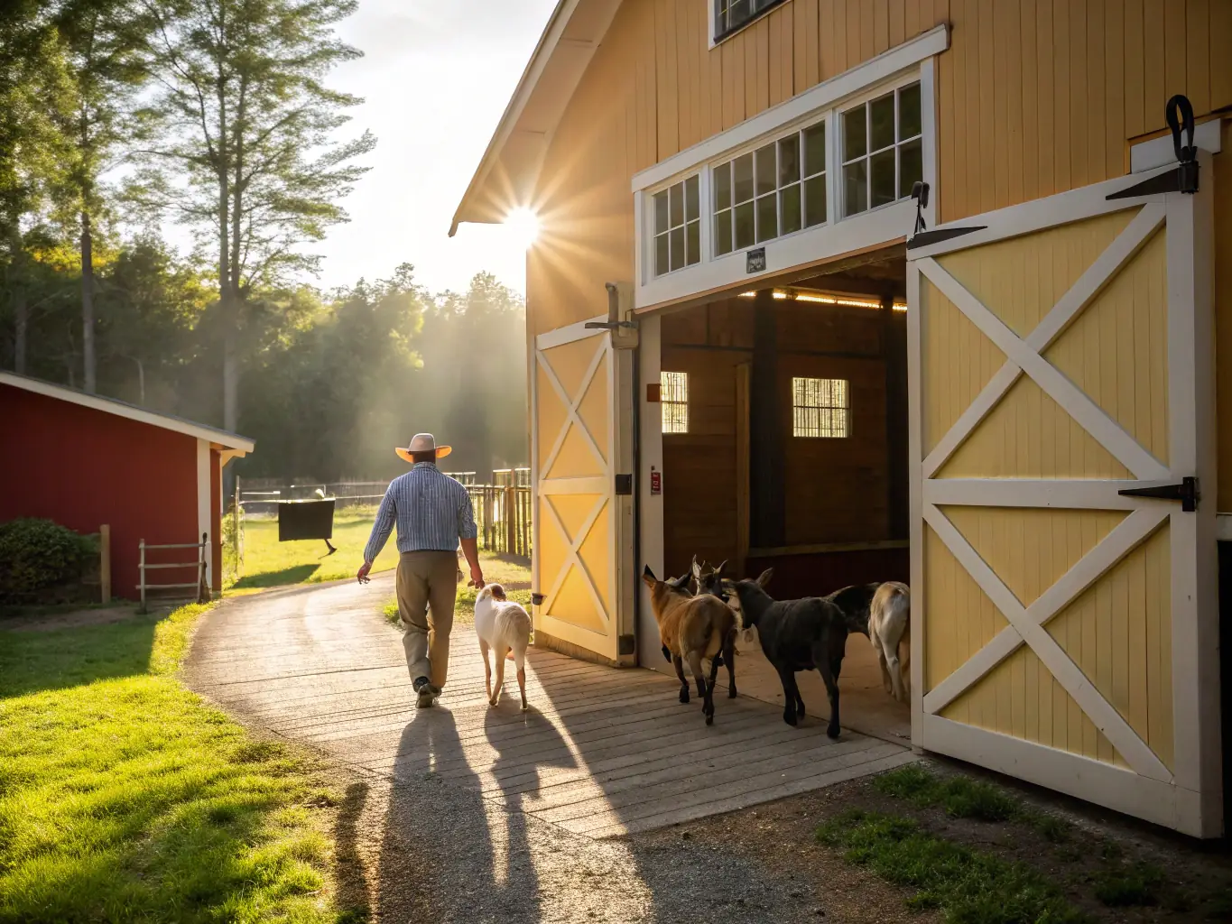 An image showcasing the low dust properties of Green River's bedding pellets, with a clear and dust-free environment around animals, emphasizing the respiratory health benefits for both animals and caretakers.